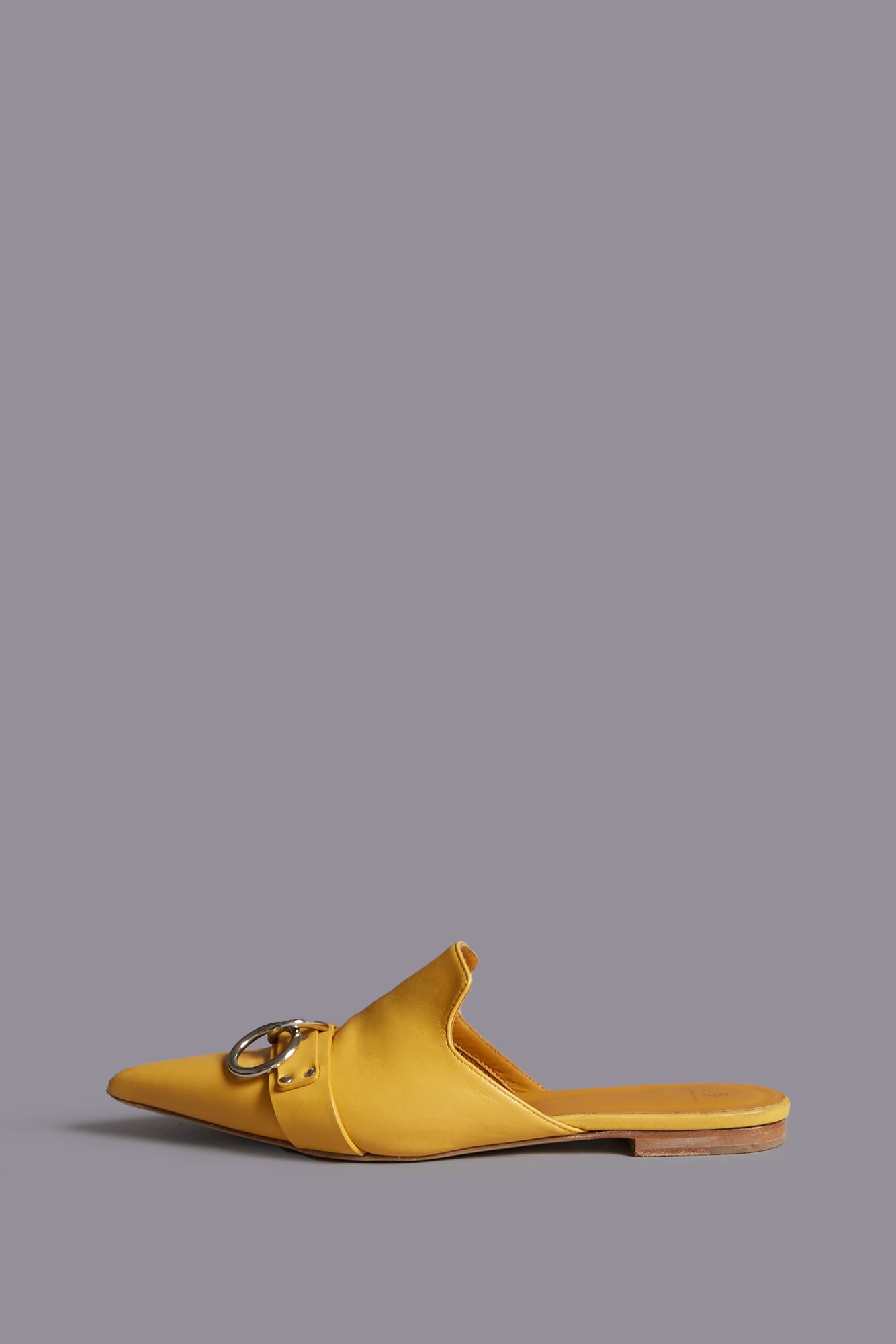 POINTED TOE SLIDE W/RING - YELLOW - R13