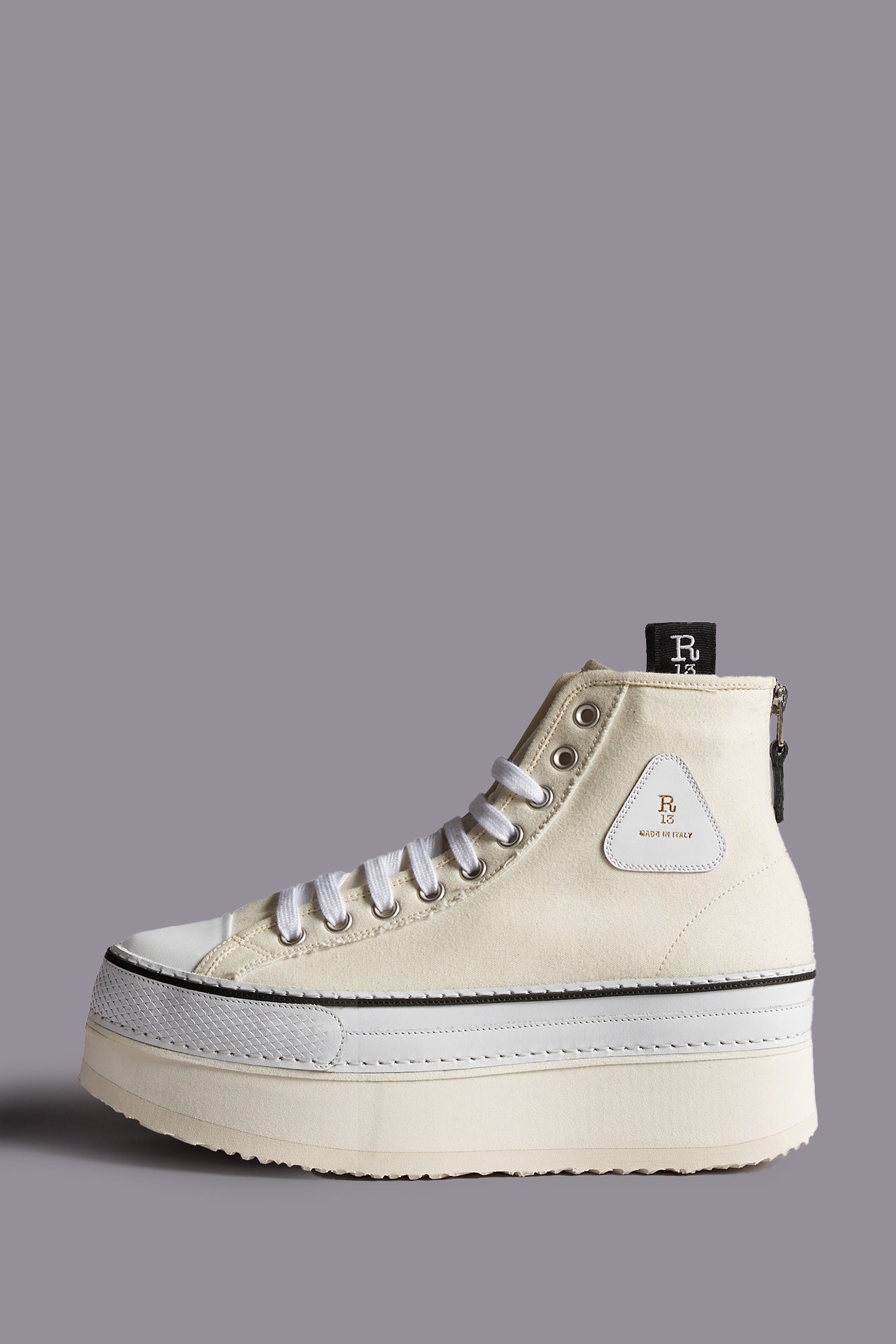 COURTNEY PLATFORM HIGH TOP SNEAKER - ECRU