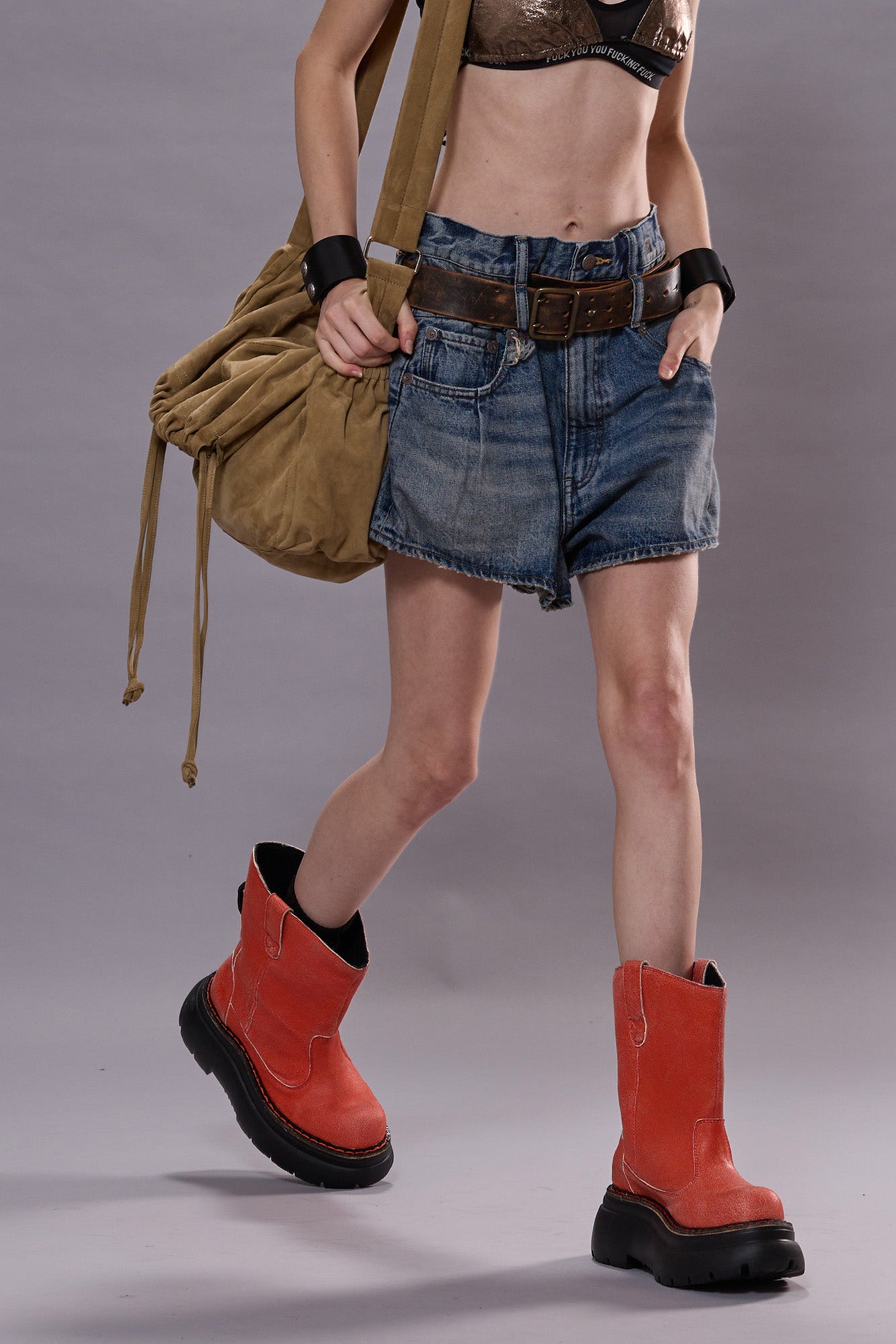 DOUBLE LOOP VENTI SHORT - BARTER INDIGO - R13