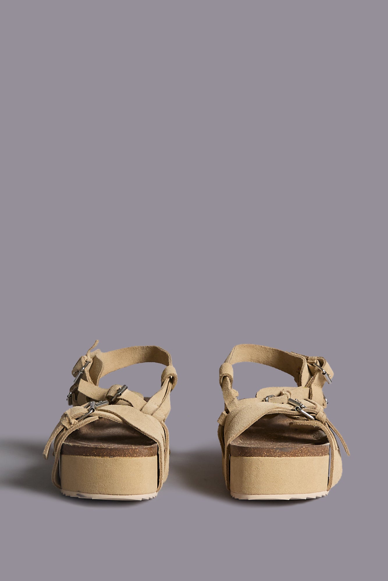 PLATFORM SANDAL - KHAKI - R13