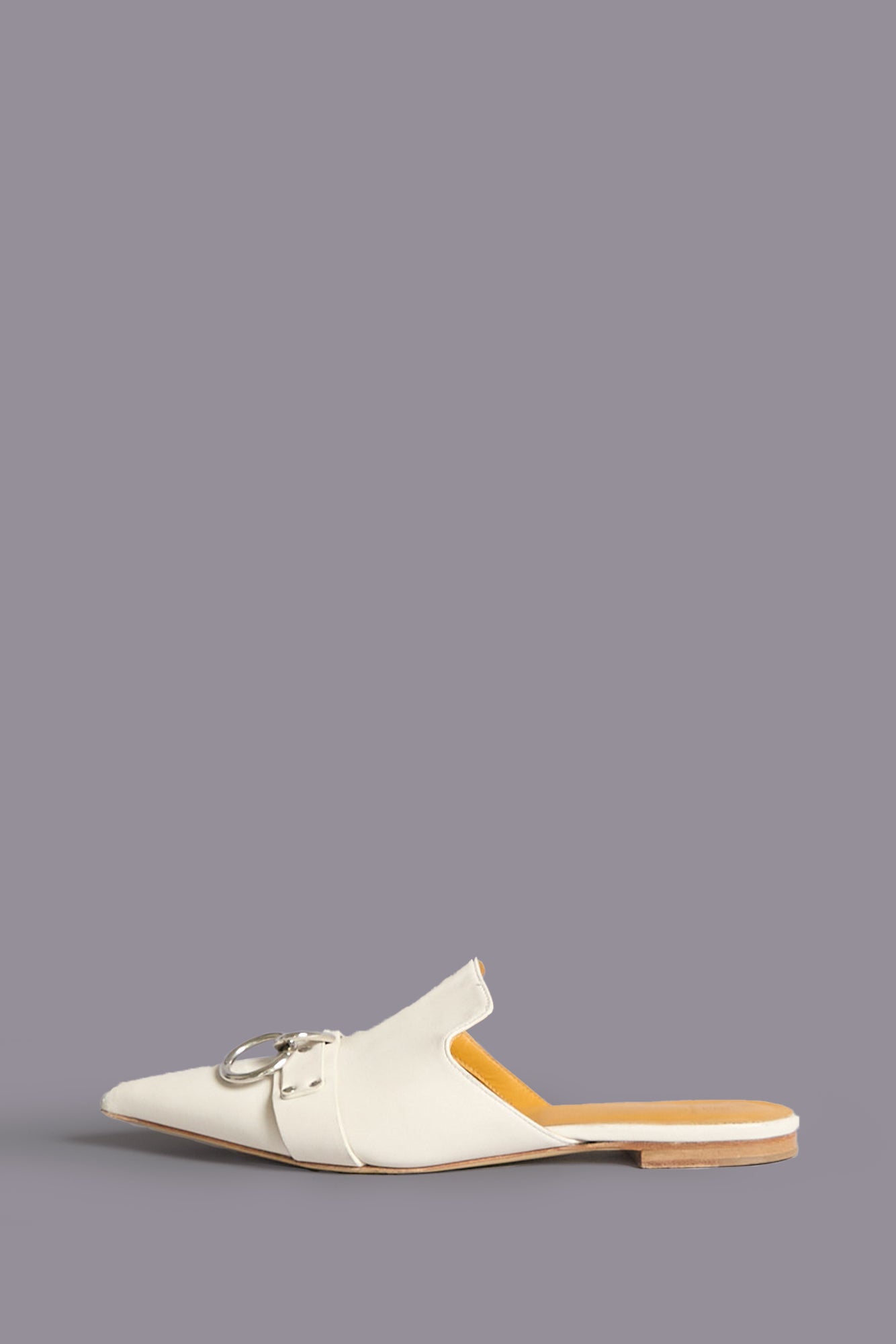 POINTED TOE SLIDE W/RING - LIGHT STONE - R13