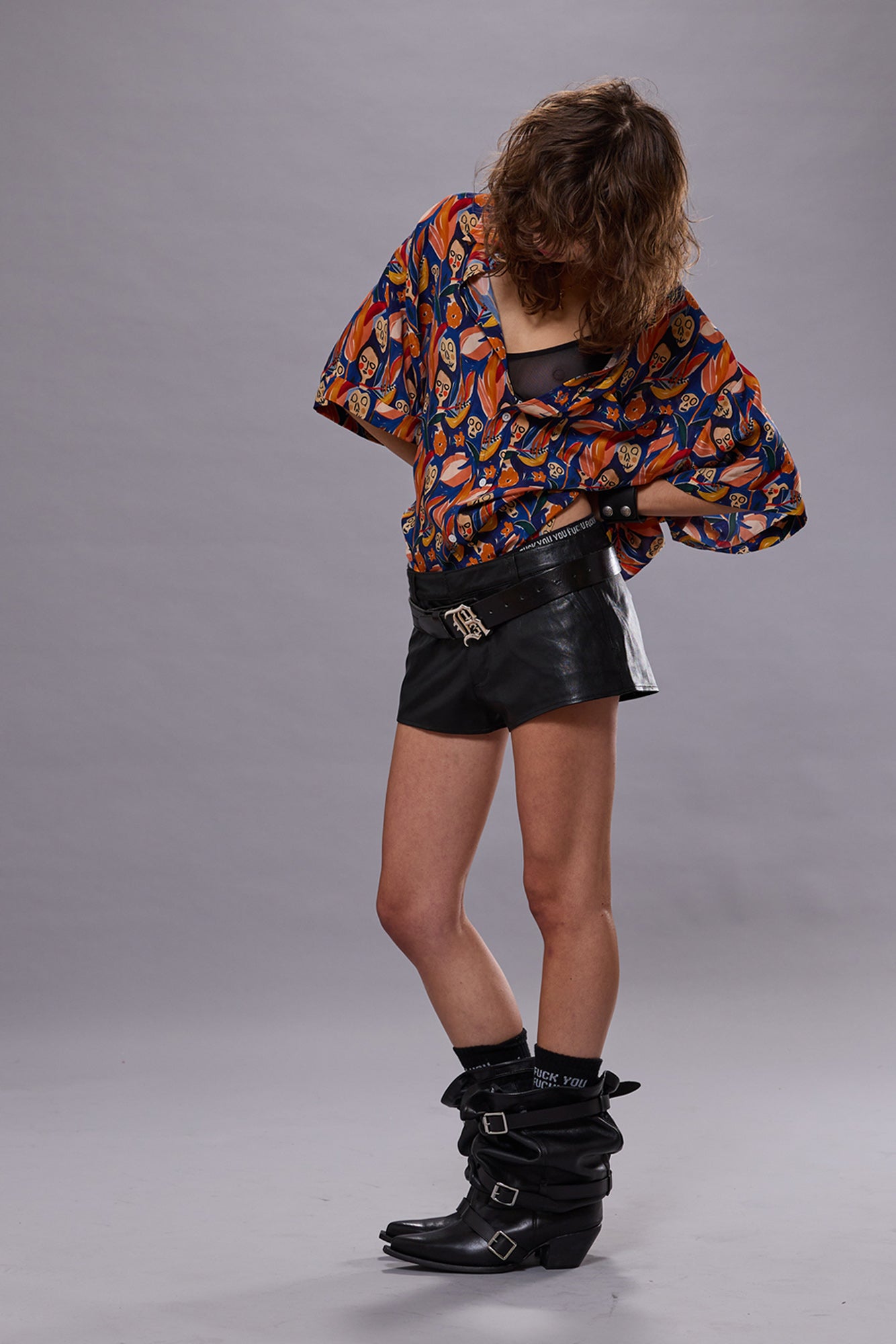 SHORT SLEEVE SHIRT - MULTICOLOR PRINT - R13